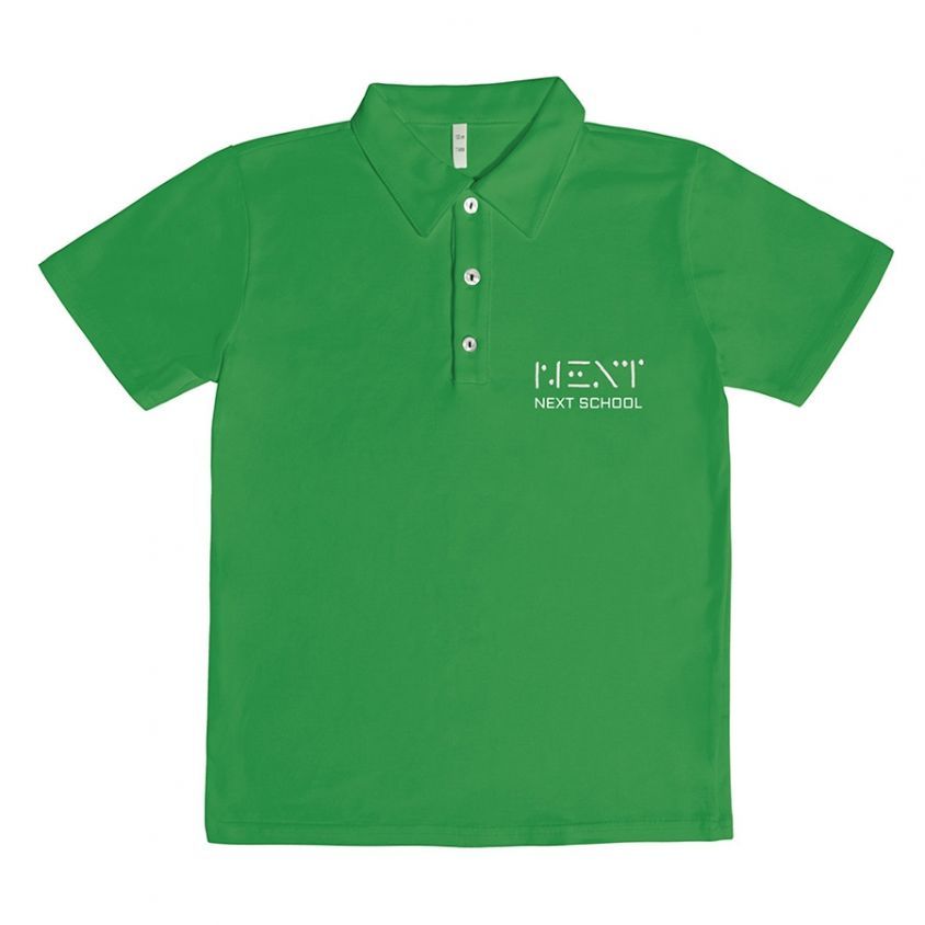 uniformi scolastiche polo manica corta verde prato